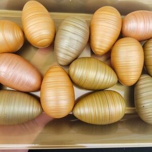 Decorative Gold and Tan Eggs (14) ~ Shabby Chic ~ Brocante ~ Springtime ~ Easter